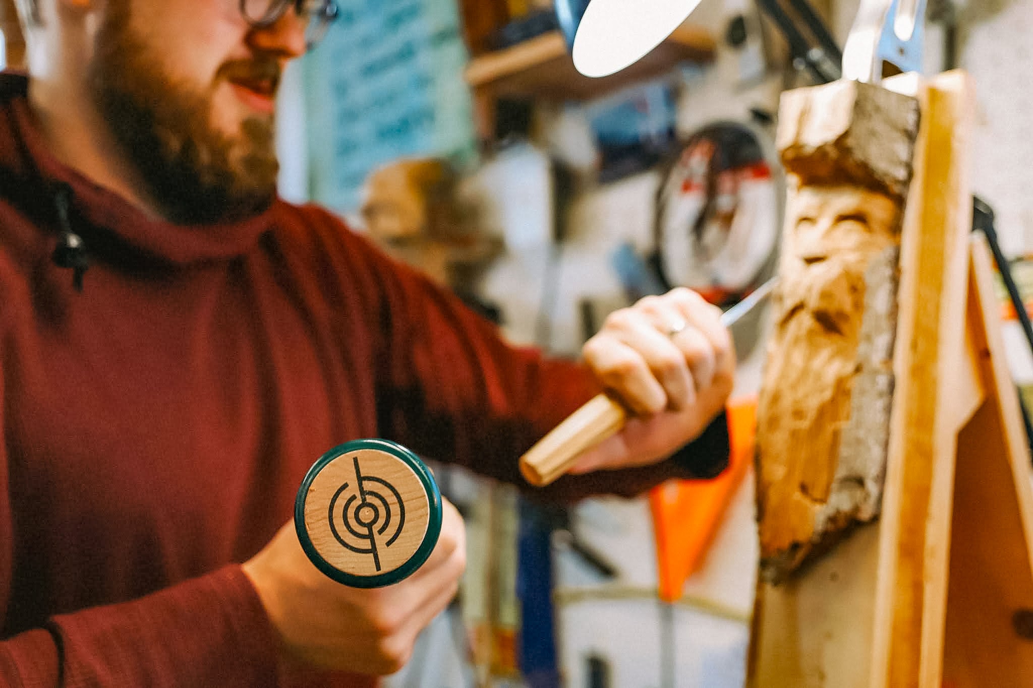 Precision Wood Carving Mallet - 15 Ounces