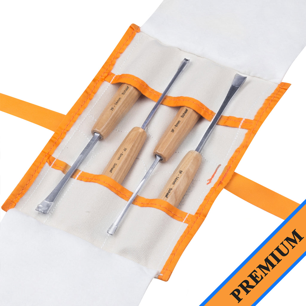 4-Piece Premium fishtail wood carving tool set