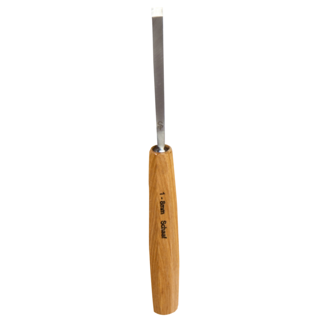 #1–8mm Wood Carving Chisel – Flat Edge for Smoothing & Trimming | Schaaf Tools
