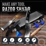 400/1000 Grit Monocrystalline Diamond Sharpening Stone with Angle Guide and Honing Jig