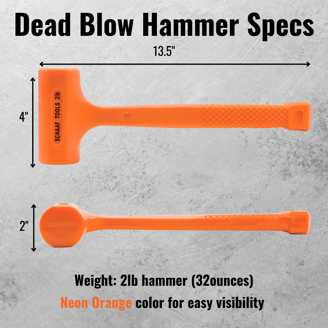 XtremepowerUs 1-Pound Dead Blow Hammer Dual Head Ball
