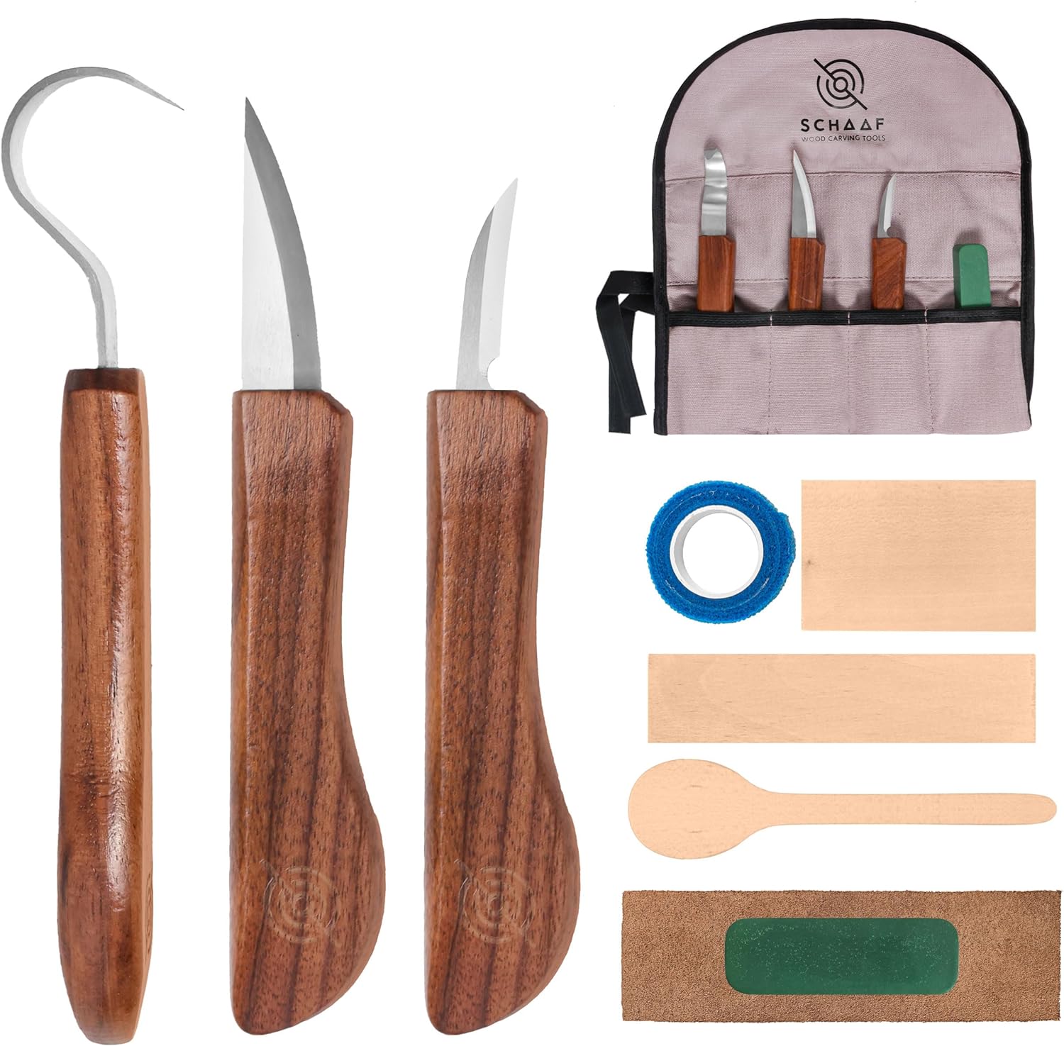 3-Piece Carving Knife Set - Perfect for Whittling and Spoon Carving