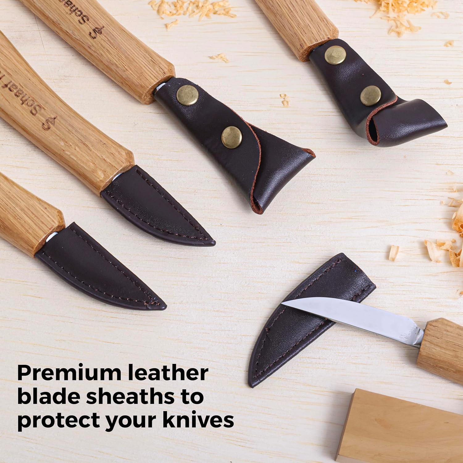 5-Piece Deluxe Carving Knife Set - Perfect for Whittling and Spoon Carving