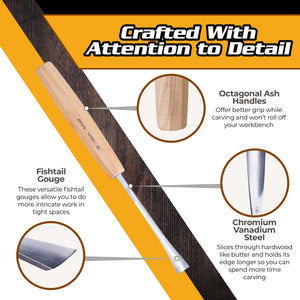 Beginner Wood Carving Sets - Full Size Gouges | Schaaf Tools