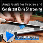 400/1000 Grit Monocrystalline Diamond Sharpening Stone with Angle Guide and Honing Jig