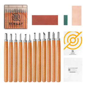 12-Piece Pen Chisels - Multipurpose Wood Carving Knives, Linocut Tools ...