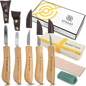 5-Piece Deluxe Carving Knife Set - Perfect for Whittling and Spoon Carving