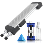 400/1000 Grit Monocrystalline Diamond Sharpening Stone with Angle Guide and Honing Jig