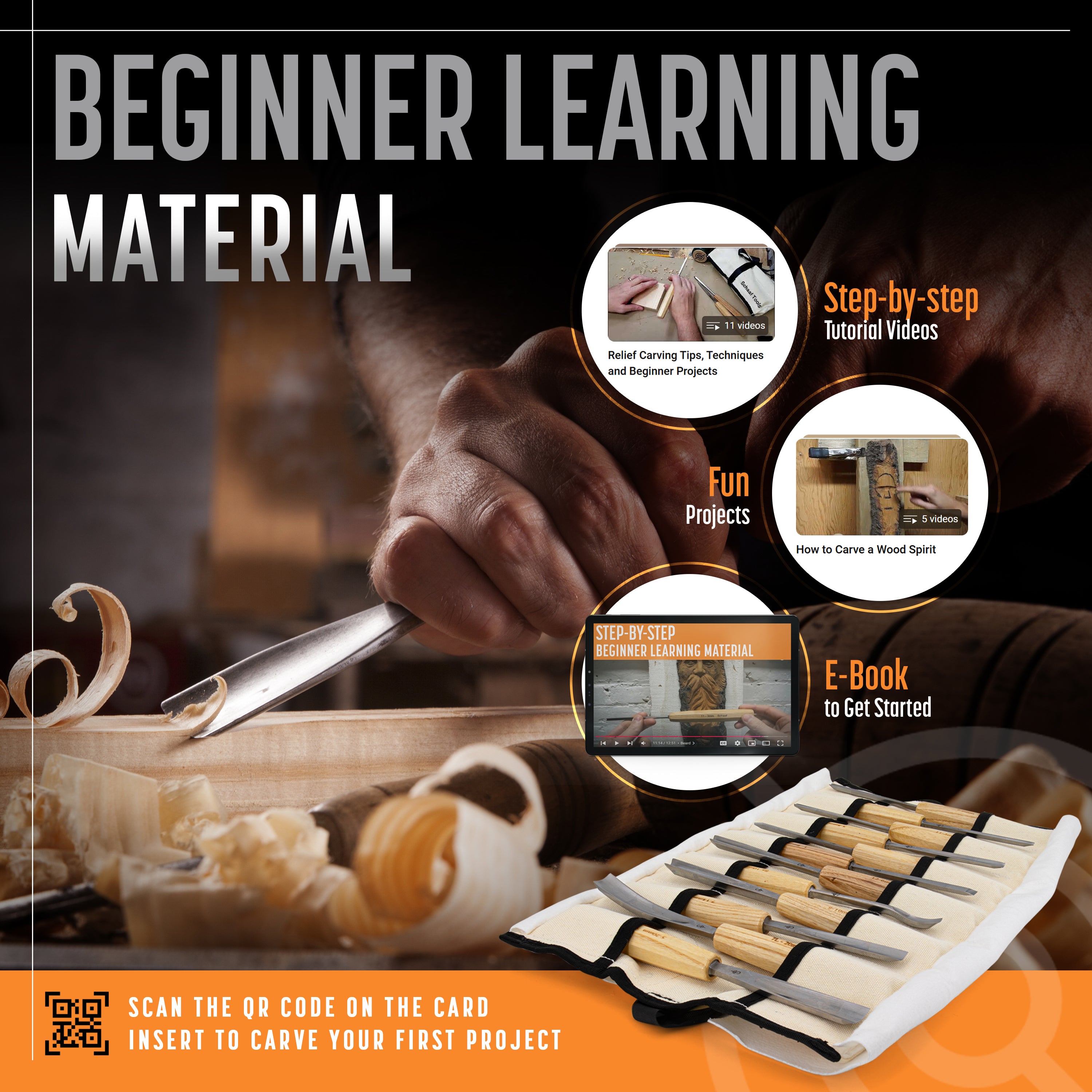 12-Piece Foundation Wood Carving Set – Good Choice for Beginners
