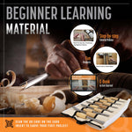 Full Size Wood Carving Tools Set of 12 - Foundation Chisels and Gouges for Beginners