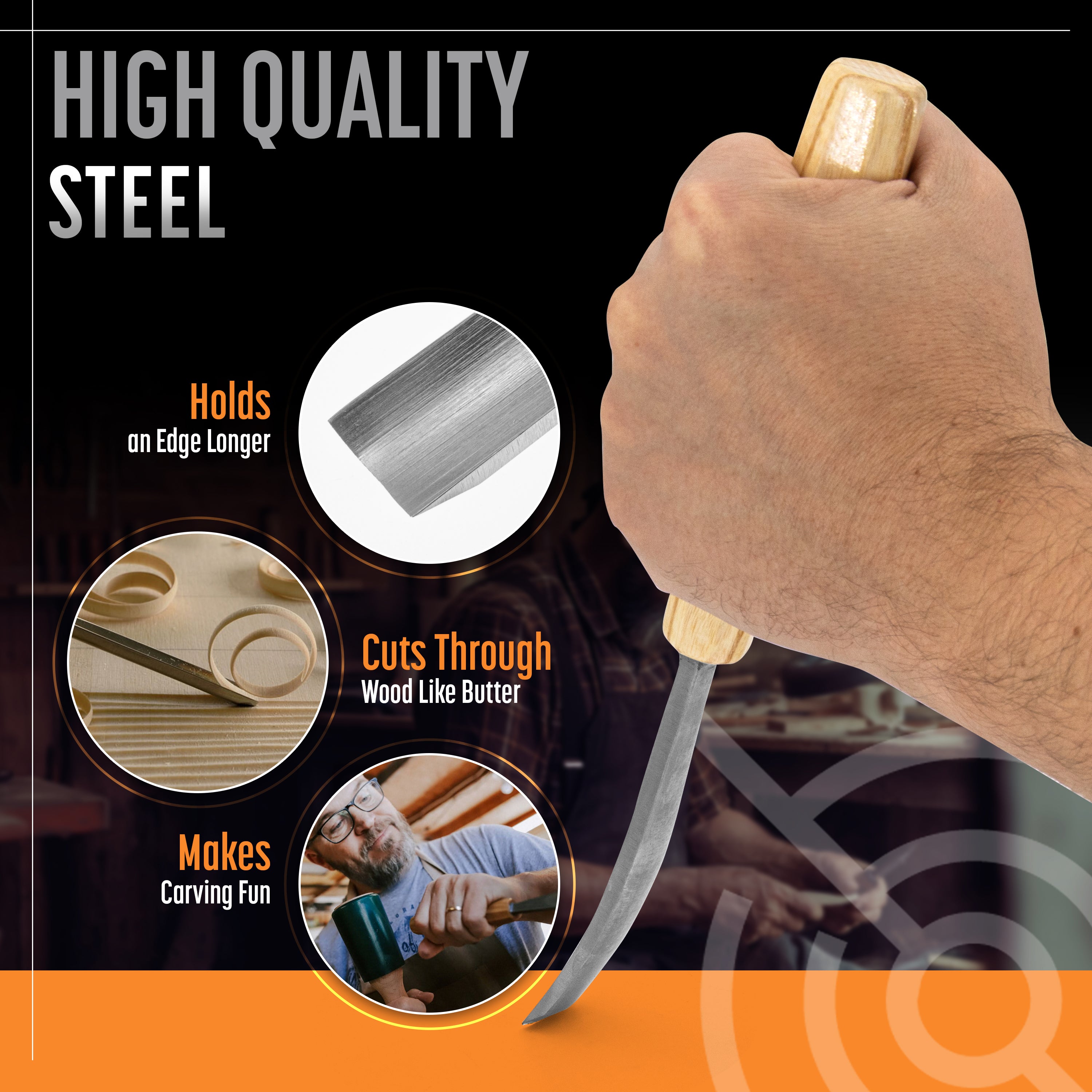 12-Piece Foundation Wood Carving Set – Good Choice for Beginners