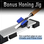 400/1000 Grit Monocrystalline Diamond Sharpening Stone with Angle Guide and Honing Jig
