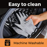 Cut Resistant Gloves, HPPE Blend with Fiberglass, Durable, Flexible, ANSI-ISEA A7 Protection for Wood Carving and Woodworking, Machine Washable