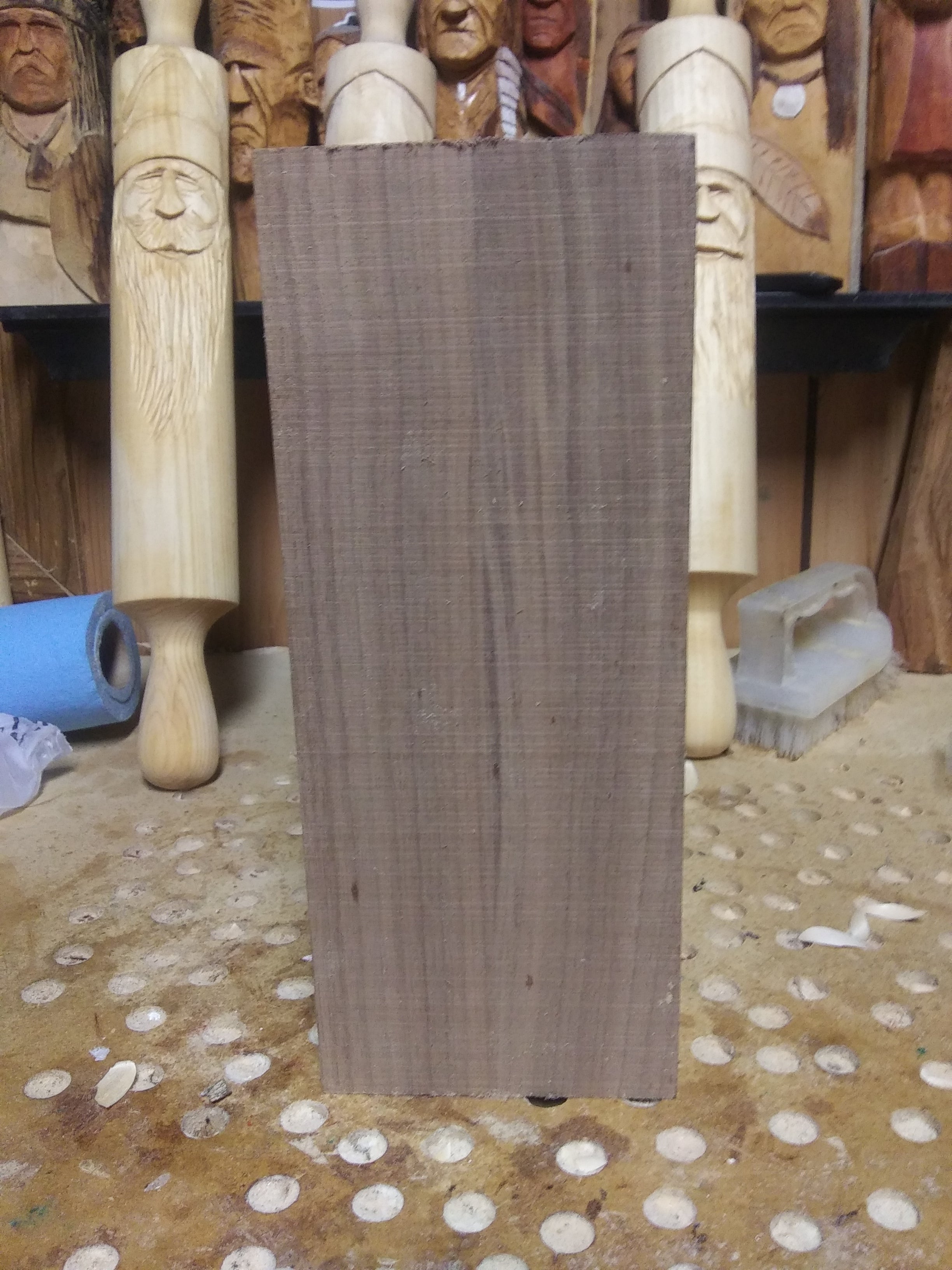 Large WALNUT Carving Block 4 x 4 x 10