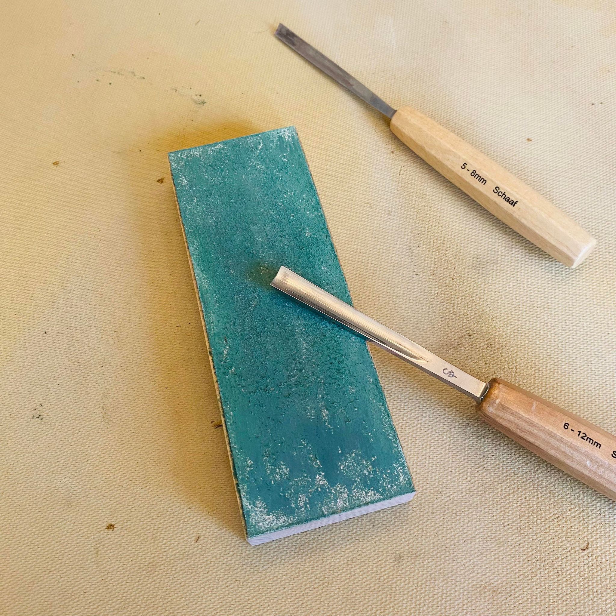Premium Leather Strop Block