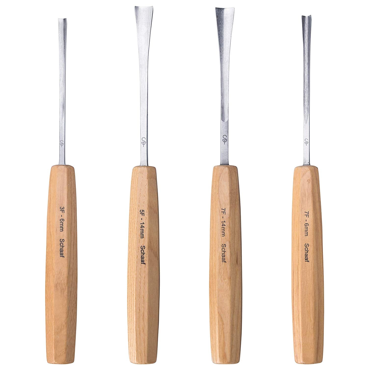 4-piece fishtail wood carving set