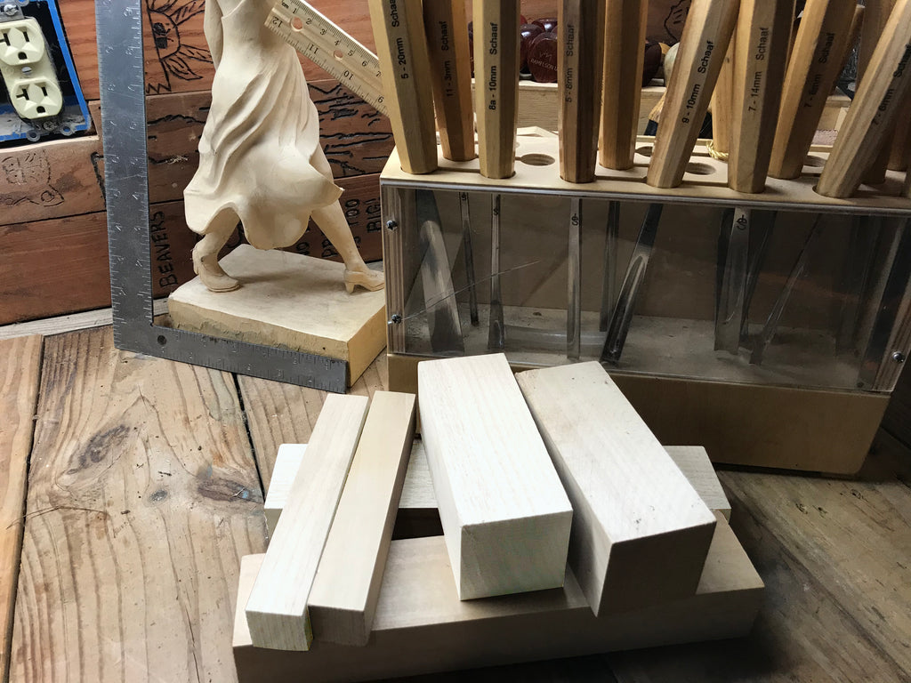 20PCS Basswood Carving Blocks, 4 Size Unfinished Wood Carving Blocks R –  WoodArtSupply