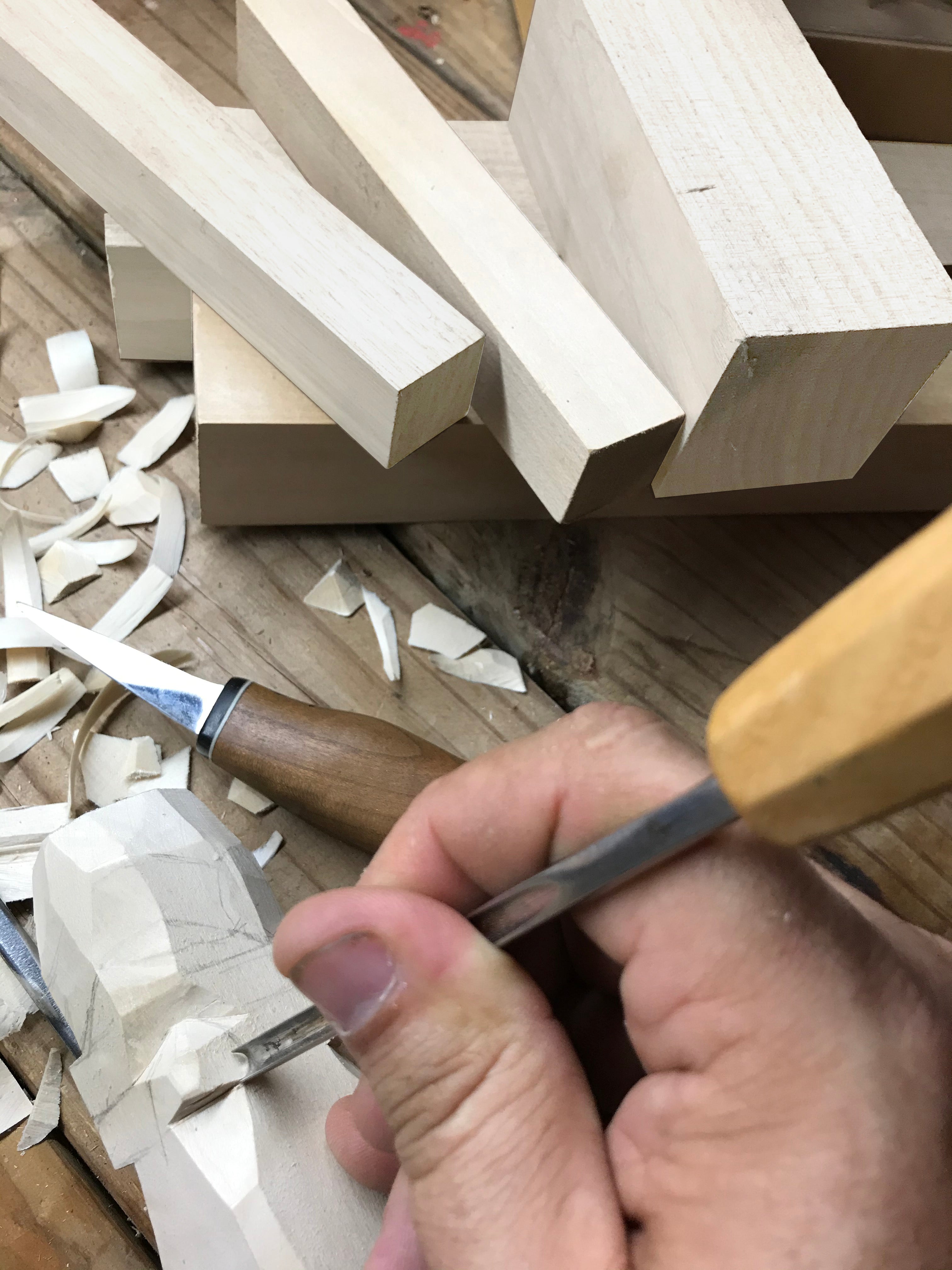 Exotic Wood Zone Set of 4, Basswood Carving Blocks/turning Blocks Kit 2 X 2  X 6 Carved Wood Whittling Wood Carving Blocks DIY 